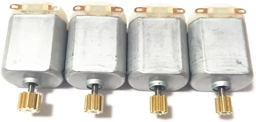 Lcuihua-dc Motor 1.5V-6V 0.3A 16000RPM Mini DC Motor, for DIY Toys Hobbies Smart Car Motor 130 Small Motor, Micro DC Motor, Speed(RPM) : Motor 10Tooth Copper