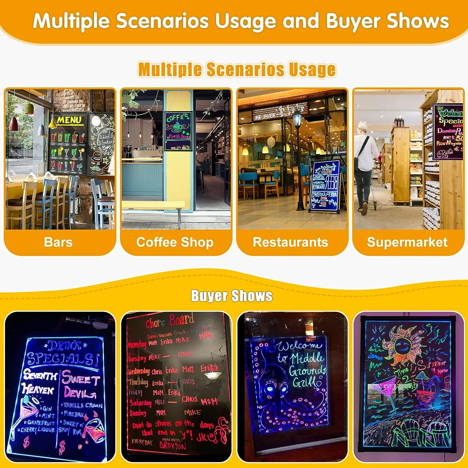 LED Message Writing Board