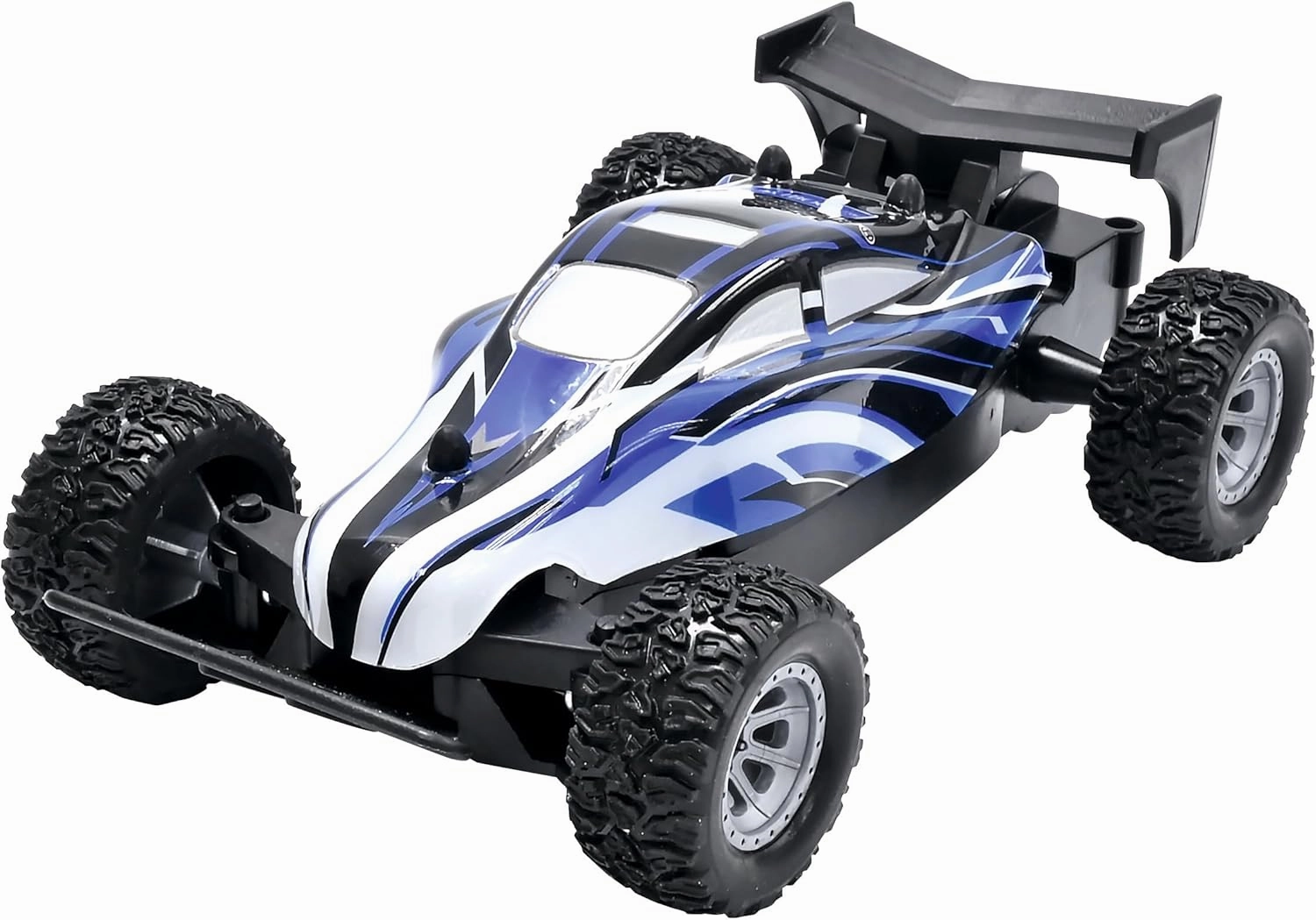 Lexibook, Crosslander® Mini Buggy Radio Controlled Buggy Speed Up to 15KM/H Front & Rear Bumpers Rechargeable, Blue, RC17