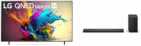 LG 86" QNED Mini LED 4K Smart TV & Matching 3.1.1-Channel QNED Dolby Atmos Soundbar Bundle (2024)