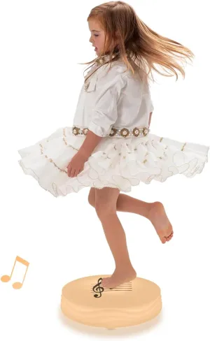 Light Up Musical Toys, Touch Sensitive Jumping Toy, LED Floor Tiles Kids Games, Interactive Active Toddler Toys with Piano Sounds, Warm White(Mi)