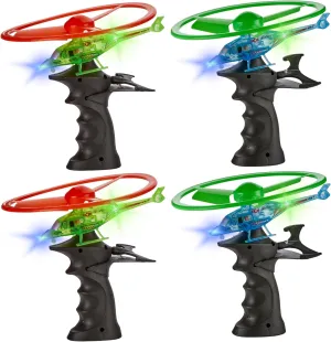 Light Up Ripcord Helicopters, 2 Pack – Fun Flying Toys for Kids with Flashing LED Lights, Perfect for Indoor and Outdoor Play, Great Gift Idea for Boys and Girls!