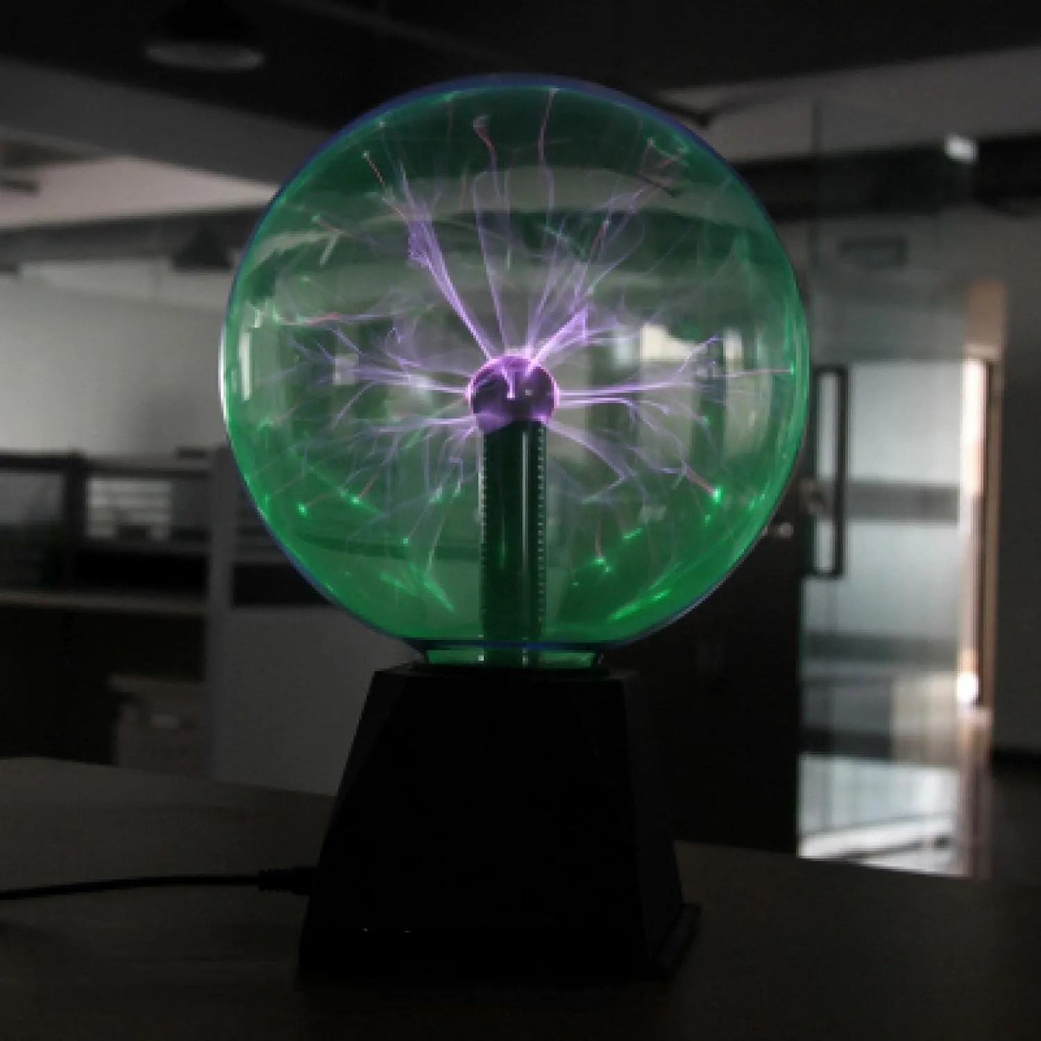 Lightning Ball Ion Ball Tesla Coil Glow Ball Arc Ball Touch Lightning Can Be Voice Controlled 8Ingreen