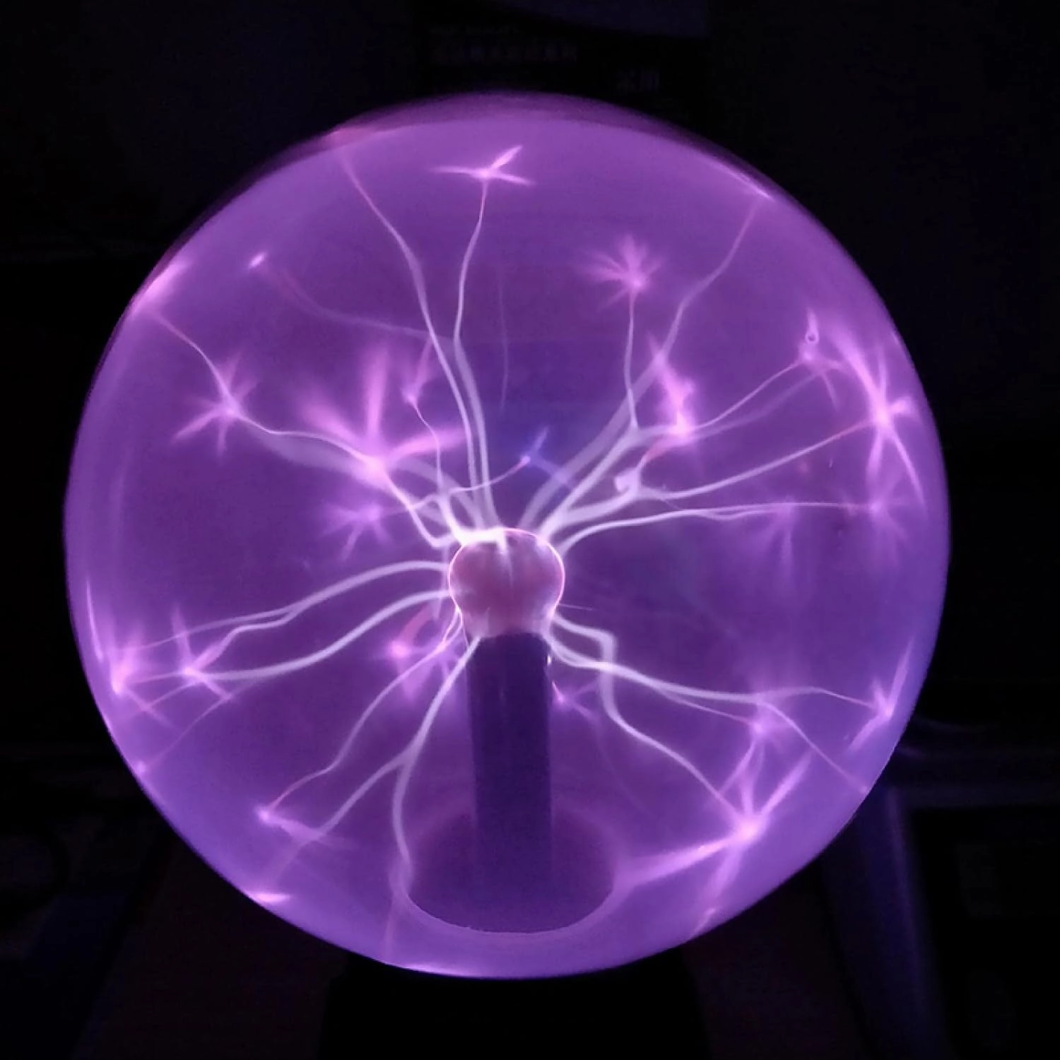 Lightning Ball Ion Ball Tesla Coil Glow Ball Arc Ball Touch Lightning Can Be Voice Controlled 8Intricolor