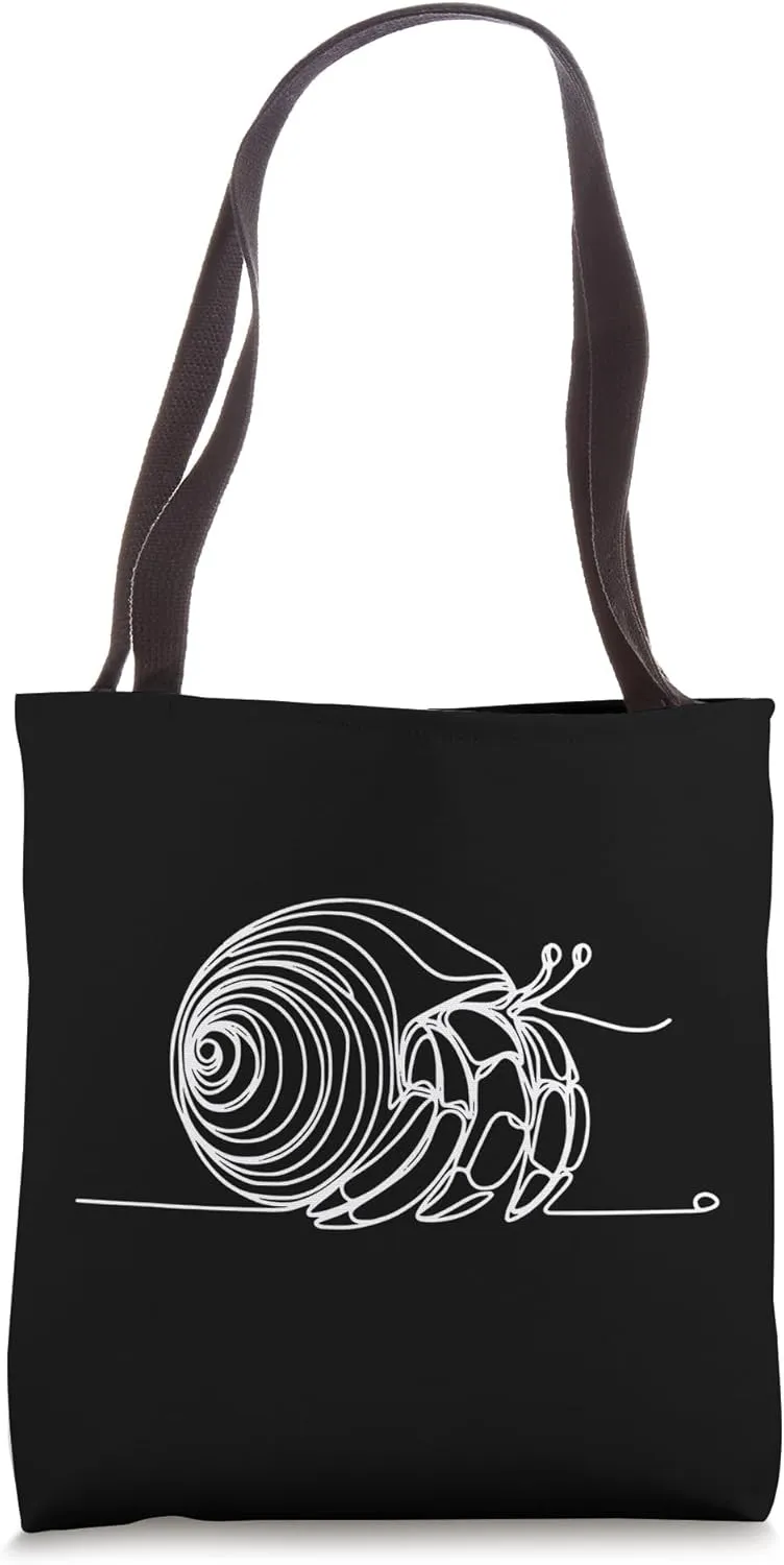 Line Art Simple Drawing Artwork Hermit Crab Invertebrate Tote Bag