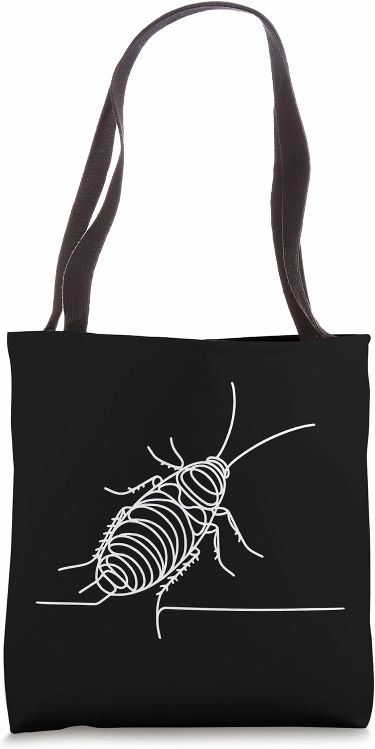 Line Art Drawing Madagascar Hissing Cockroach Invertebrate Tote Bag