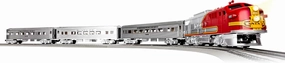Lionel Santa Fe Super Chief Electric O Gauge 5.0 Bluetooth Train Set with Remote