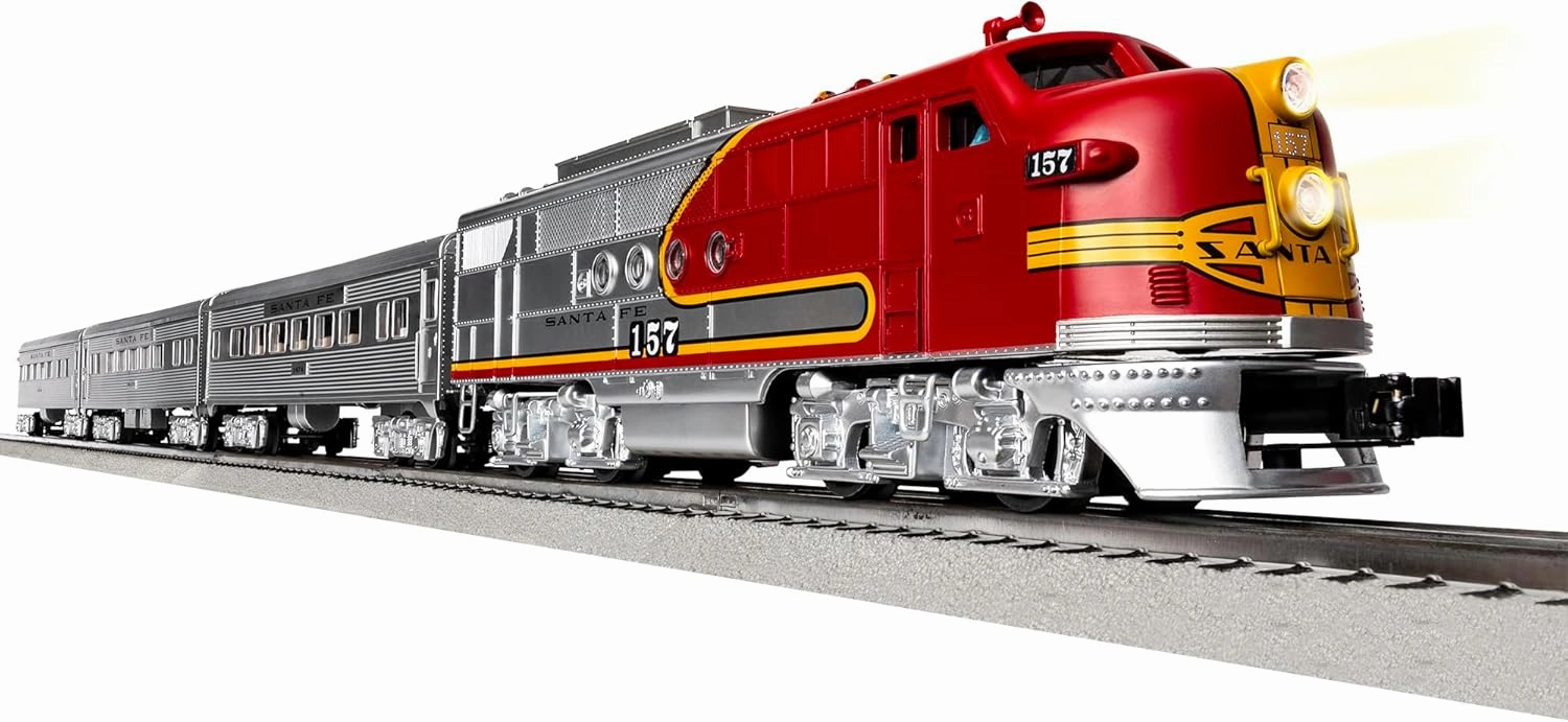 Lionel Santa Fe Super Chief Electric O Gauge 5.0 Bluetooth Train Set with Remote