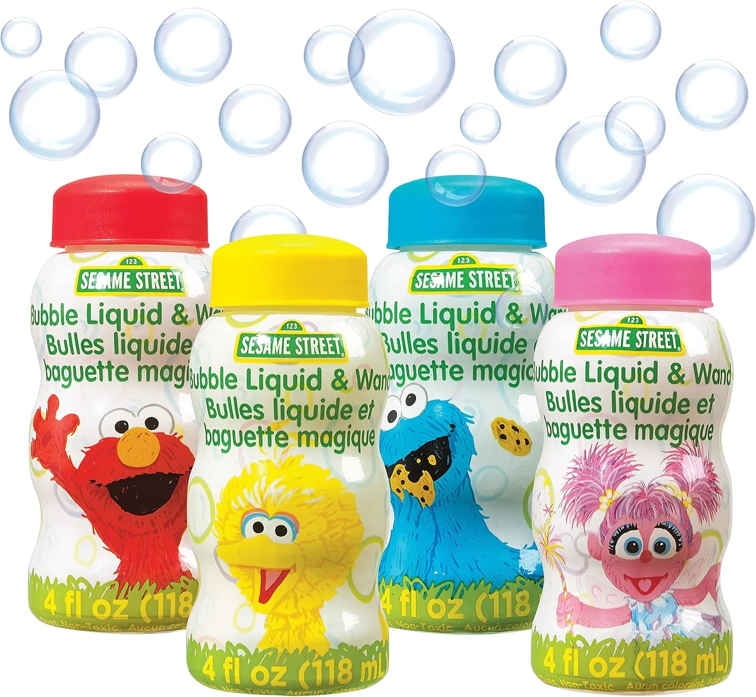 Little Kids Sesame Street 4-Ounce Bubbles Party Toy with Wand (Pack of 24), Model:1800