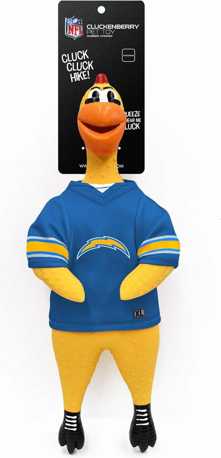 Littlearth NFL Team Rubber Chicken Toy