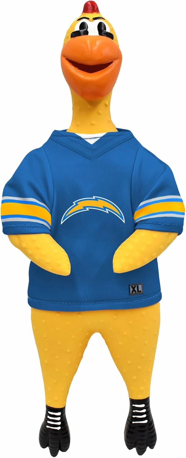 Littlearth NFL Team Rubber Chicken Toy
