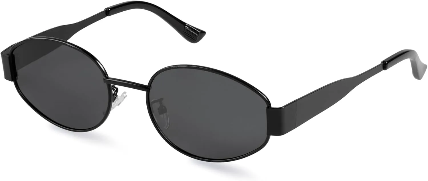 livho 2025 Trendy Oval Sunglasses - Stylish Polarized Shades for Everyday - Retro Metal Frames