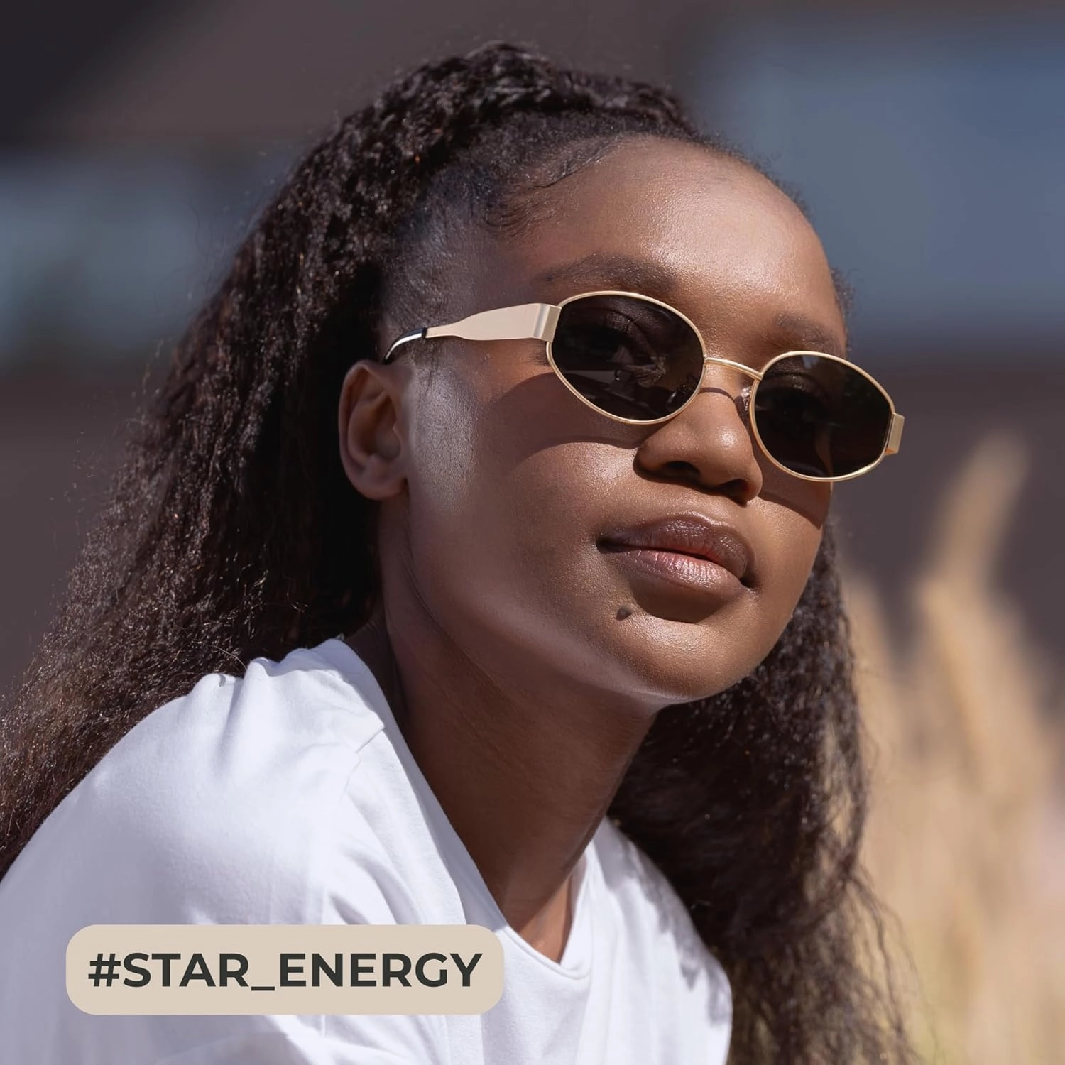 livho 2025 Trendy Oval Sunglasses - Stylish Polarized Shades for Everyday - Retro Metal Frames