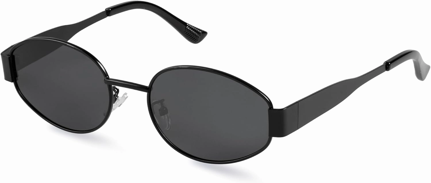 livho 2025 Trendy Oval Sunglasses - Stylish Polarized Shades for Everyday - Retro Metal Frames