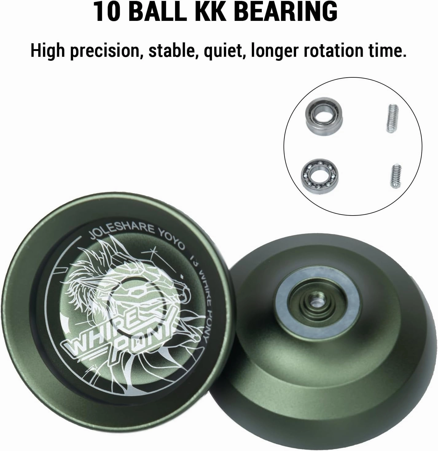 Lixada Yoyo Ball Aluminum Alloy with Responsive and Unresponsive Bearings Yoyo String Glove, Yo-yo Ball Set Professional Portable Durable for Beginner Competition