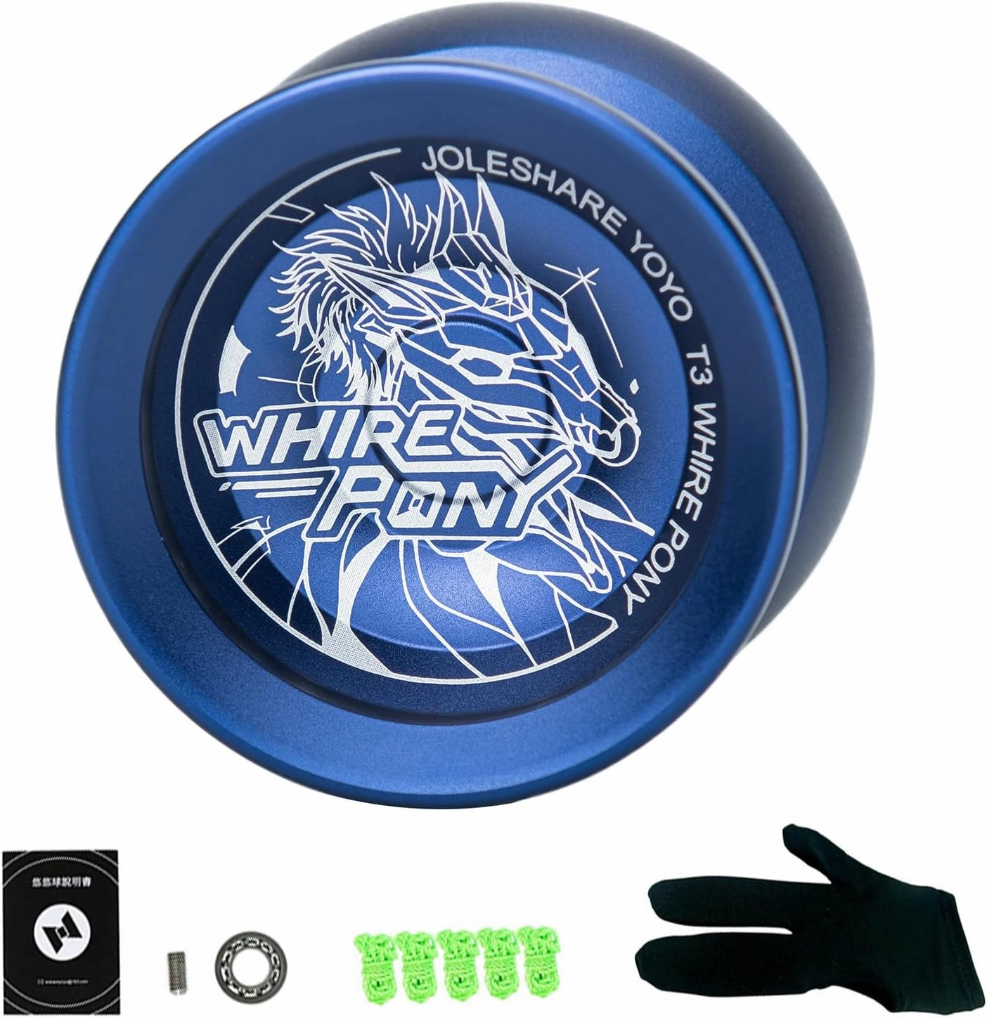 Lixada Yoyo Ball Aluminum Alloy with Responsive and Unresponsive Bearings Yoyo String Glove, Yo-yo Ball Set Professional Portable Durable for Beginner Competition