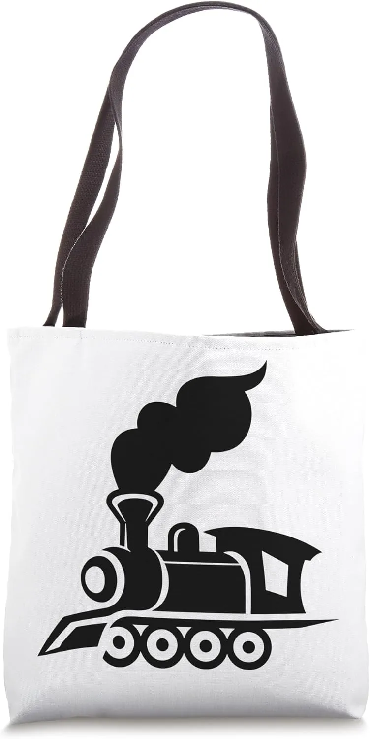 Locomotive Graphic Railroader Railway Track Tote Bag