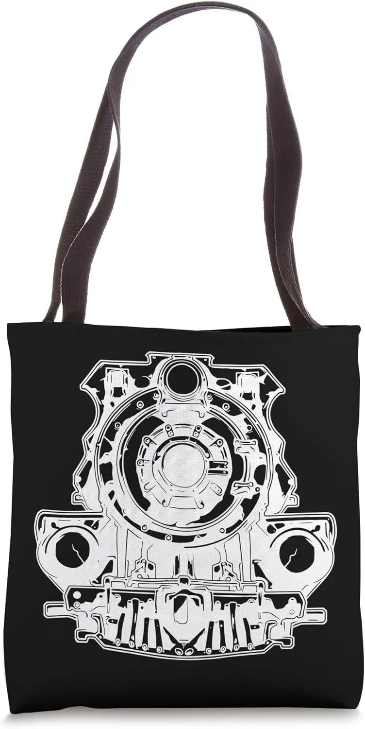 Locomotive Sketch Locomotives Tote Bag