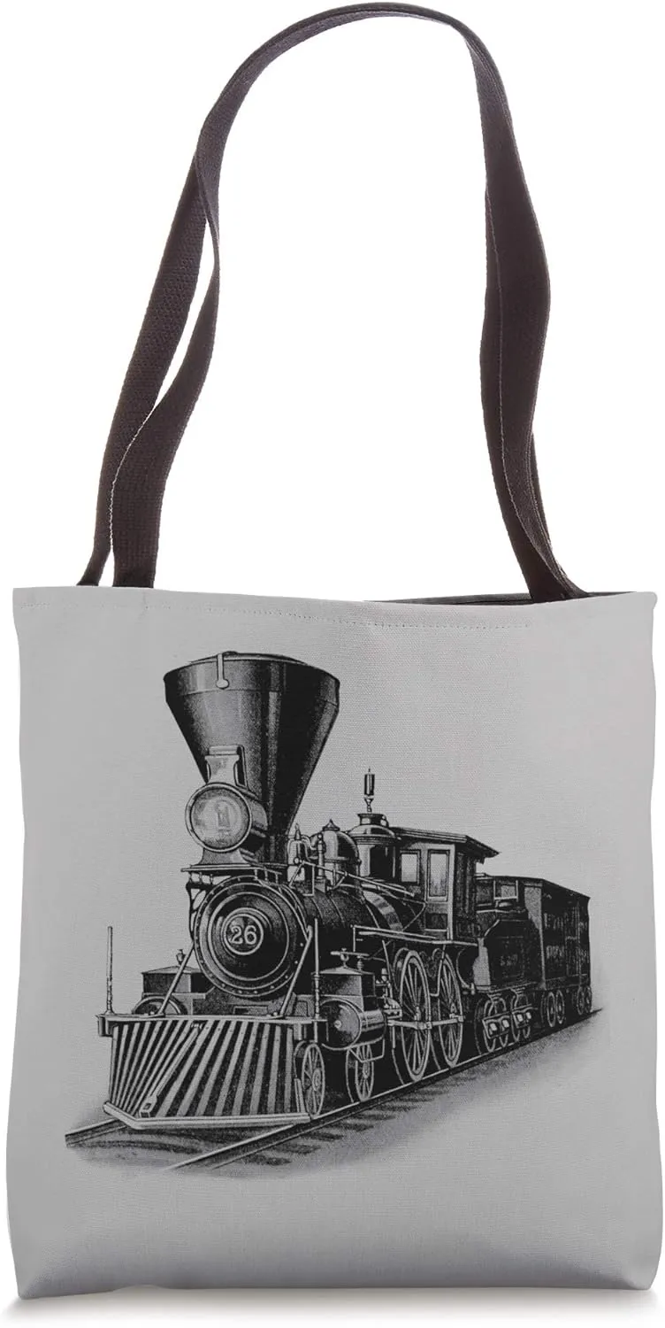 Locomotive Steam Train Railway Locomotive Tote Bag