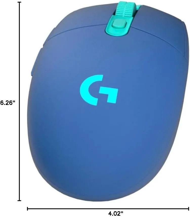 Logitech G305 LIGHTSPEED Wireless Gaming Optical Mouse, Hero 12K Sensor, 12,000 DPI, Lightweight, 6 Programmable Buttons, 250h Battery Life, On-Board Memory, PC/Mac - Blue