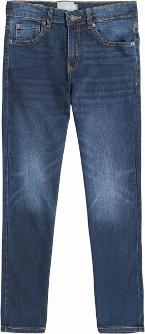 Lucky Brand Boys' Classic Fit Straight Leg Denim Jean 5Pocket Style Zipper Fly & Button Closure