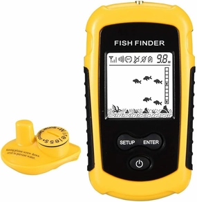 LUCKYLAKER Sonar Handheld Fish Finder Transducer Portable Water Depth Finder Boat Kayak Wireless Transducer Fish Finders