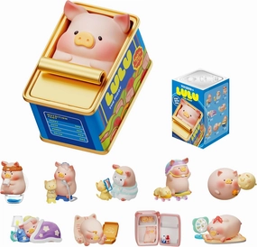 Lulu The Piggy Blind Box Figures - Stay with You Series Blind Boxes Mystery Box Cute Animal Figurines Collectible Toys Home Decorations Holiday Birthday Gifts, Single Box