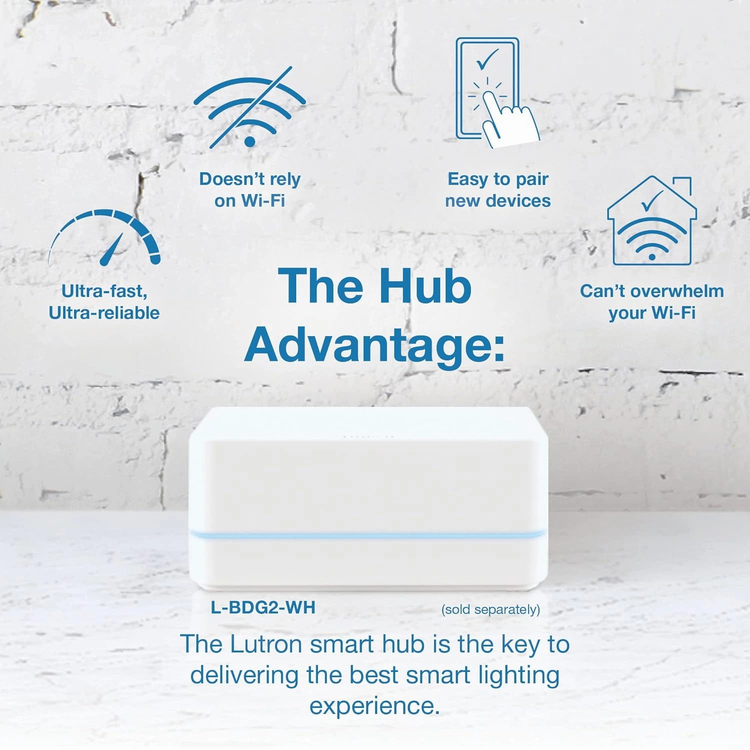 Lutron Caseta Original Smart Switch (Lutron Smart Hub Required), for LED Lights and Fans, 6 Amp, Single-Pole/3-Way, Neutral Required, PD-6ANS-BL, Black