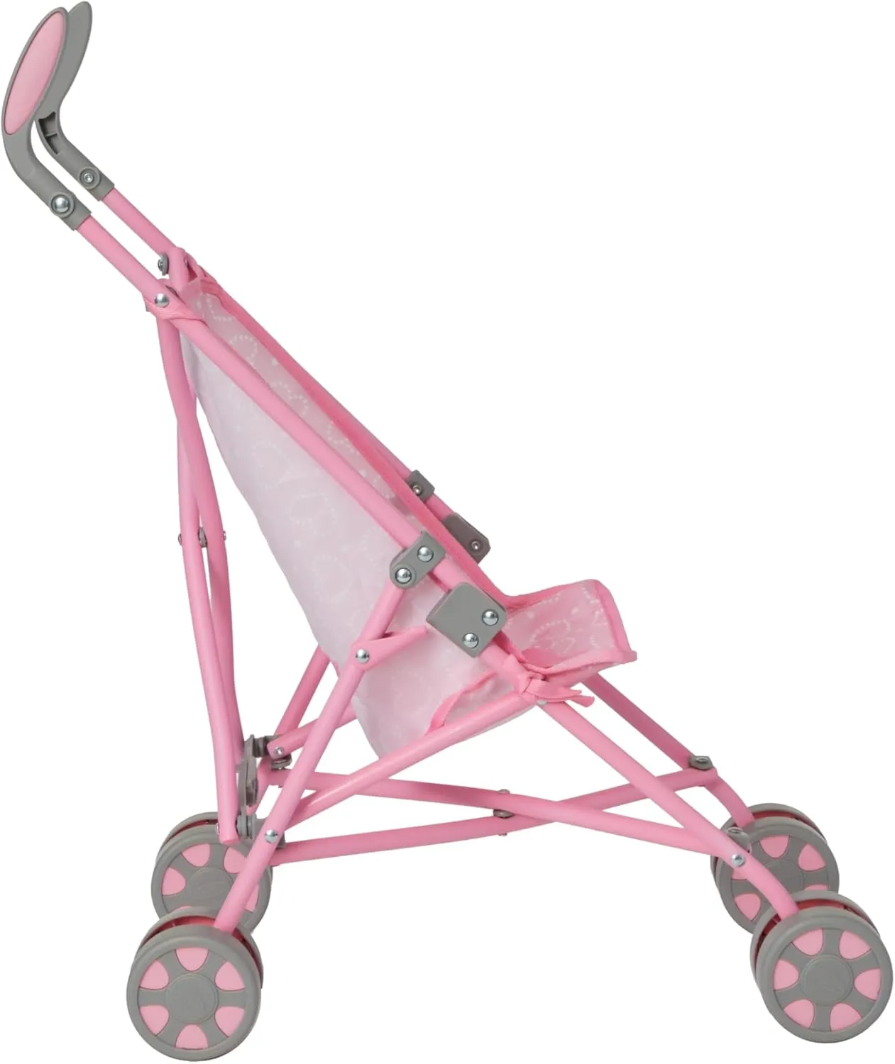 Madame Alexander Doll Accessories, Umbrella Stroller, Pink Hearts