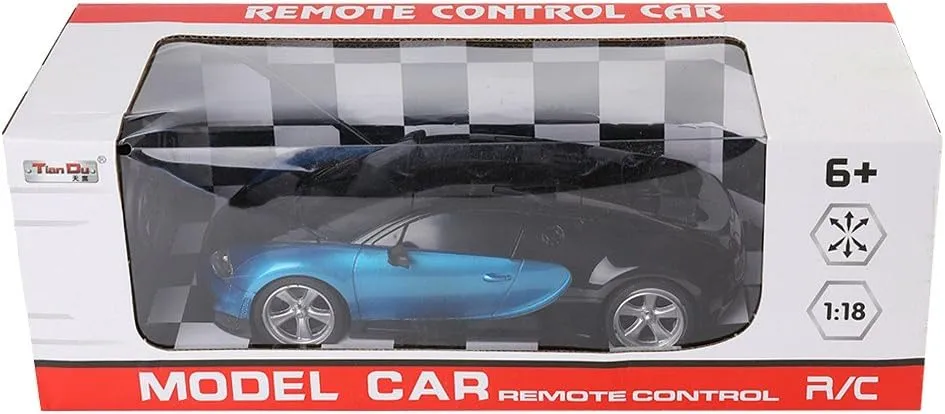 Maggie Kids Toy Sports Car High Speed Fast Racing Cars with Full Functional Remote Control, Decal Stickers, Easy to Operate 1:18 Scale Collectible Model for Children Adults
