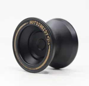 MAGICYOYO HOTDIGGIDY Yo-Yo - 6061 Aluminum - Dylan Kowalski Signature YoYo (Black with Gold Logo)