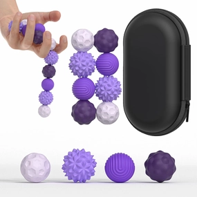 Magnetic Sensory Fidget Ball Toy, Attracting Stress Ball with Silicone Shell for Adults and Teens, Peace of Hands and Anxiety Mind, Fun Stress Free Magnet Balls