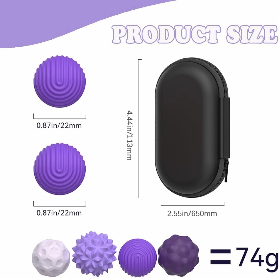Magnetic Sensory Fidget Ball Toy, Attracting Stress Ball with Silicone Shell for Adults and Teens, Peace of Hands and Anxiety Mind, Fun Stress Free Magnet Balls