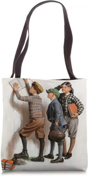 Making a Name For Himself - an illustration of children play Tote Bag