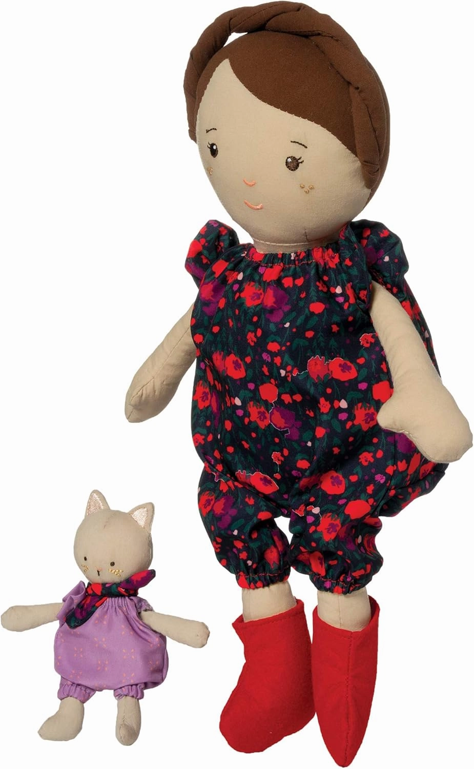 Manhattan Toy Playdate Friends Freddie Machine Washable and Dryer Safe 14 Inch Doll with Companion Stuffed Animal