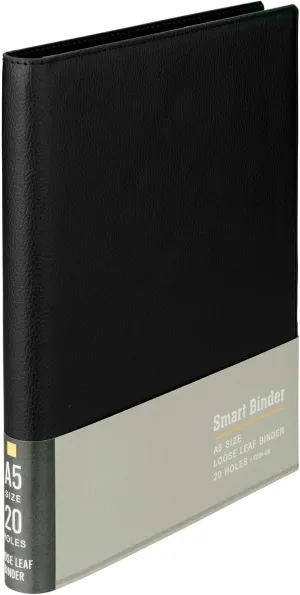 Maruman F291-05 Binder, Smart Binder, A5, 20 Holes, Black
