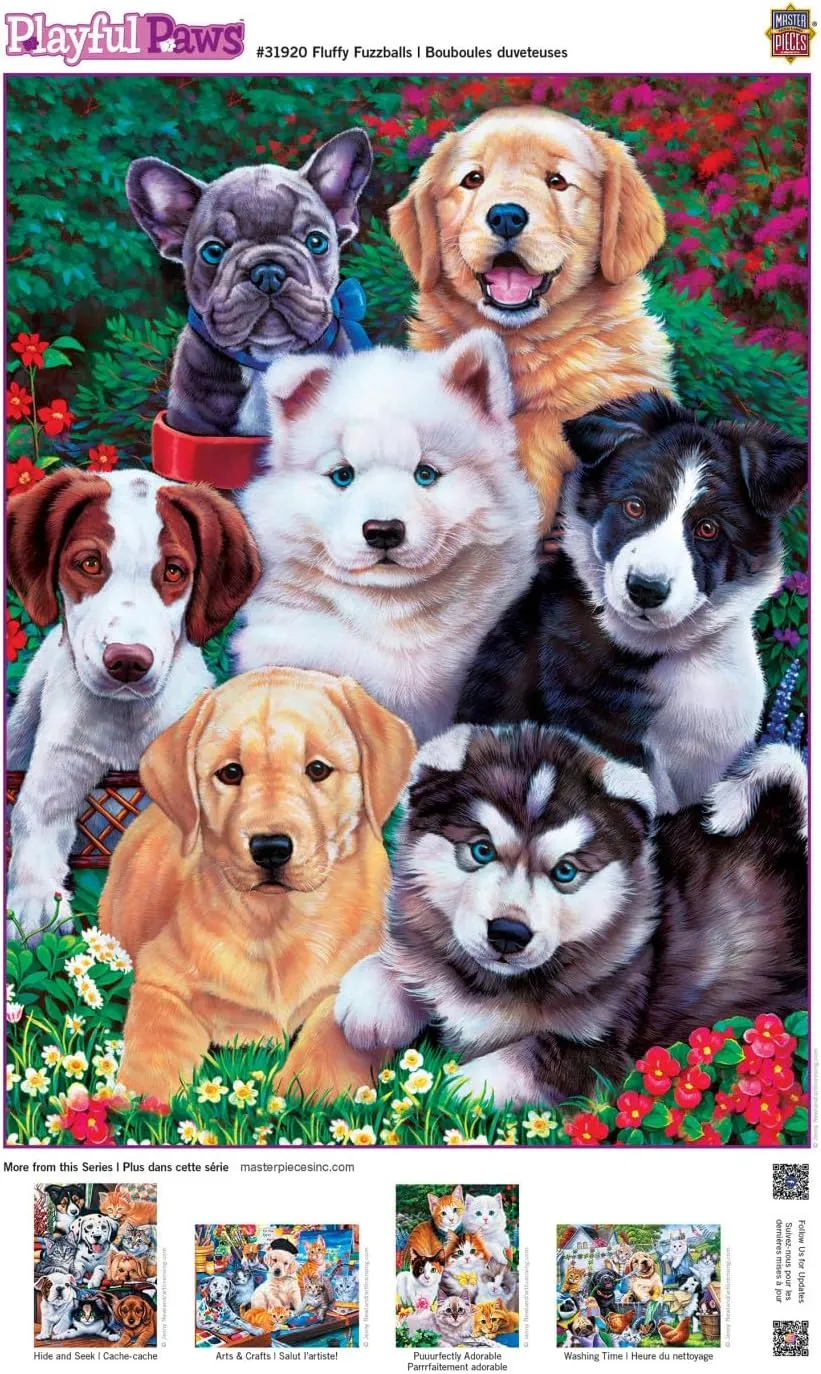 MasterPieces 300 Piece EZ Grip Jigsaw Puzzle - Fluffy Fuzzballs - 18"x24"