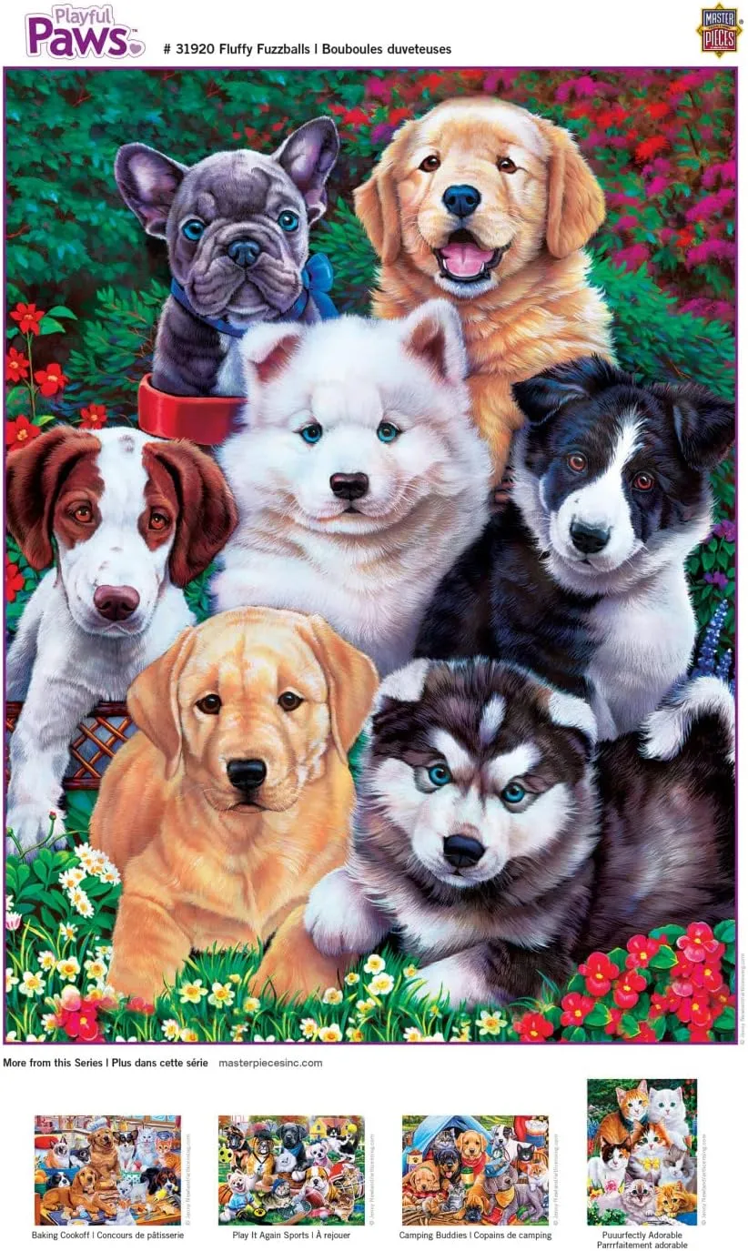 MasterPieces 300 Piece EZ Grip Jigsaw Puzzle - Fluffy Fuzzballs - 18"x24"