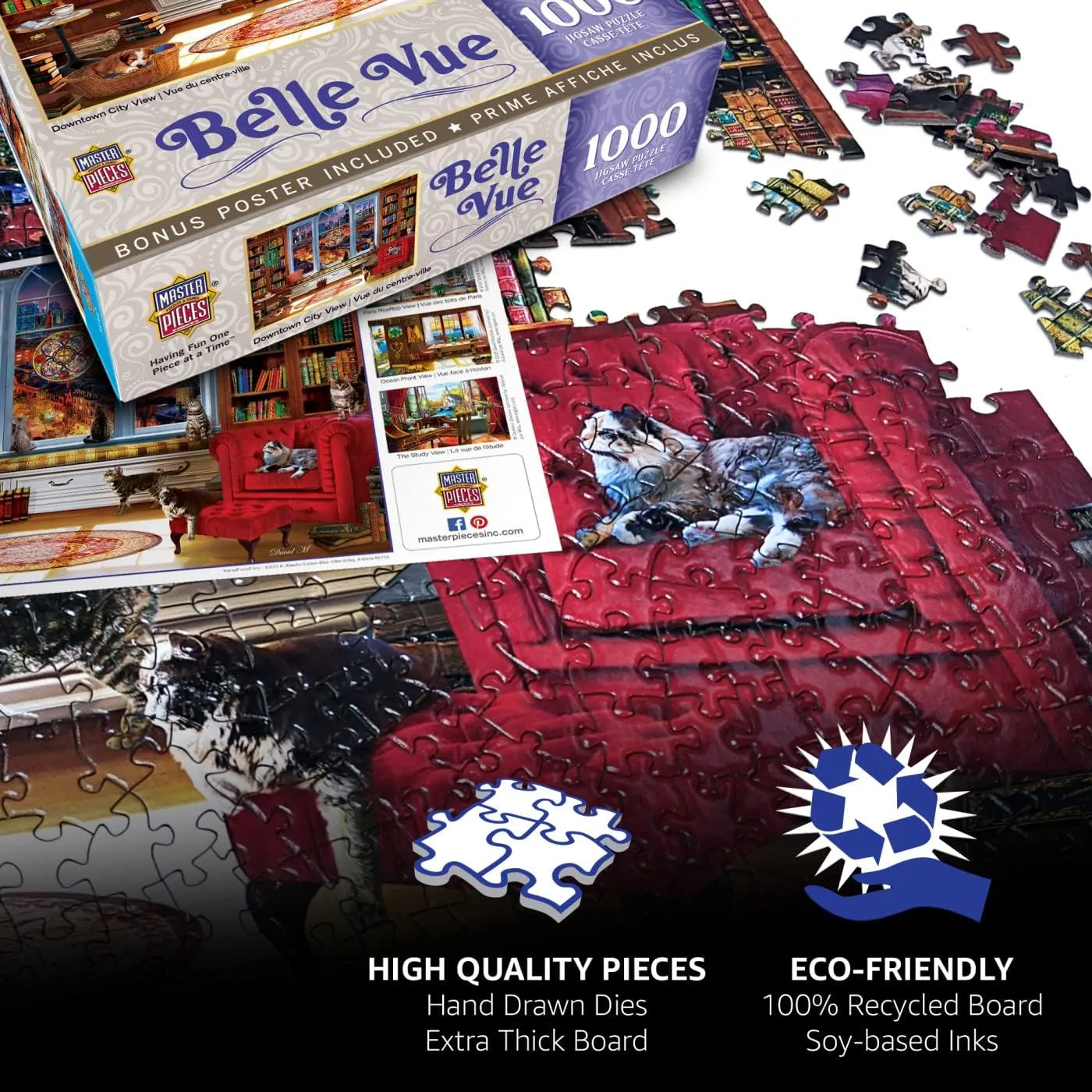 MasterPieces 300 Piece EZ Grip Jigsaw Puzzle - Fluffy Fuzzballs - 18"x24"