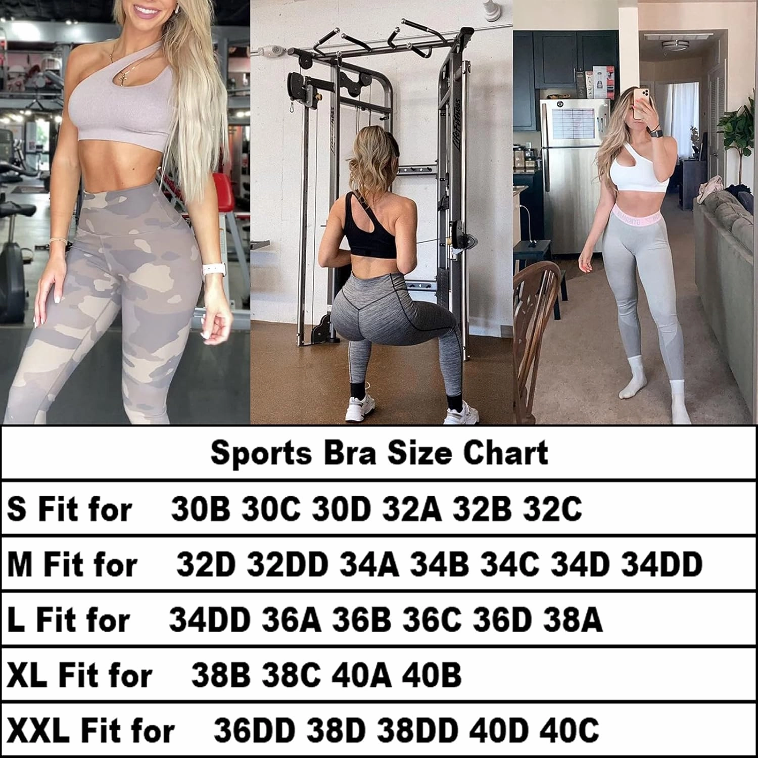 MATHACINO Sports Bra for Women, Criss Cross Racerback Yoga Bra Gym Top Workout Bra with Removable Pad Medium Support