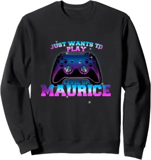 MAURICE - LEVEL UP with Controller: JUST WANTS TO PLAY Sweatshirt