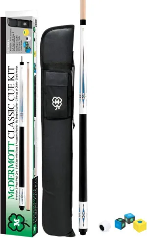 McDermott Classic Pool Cue Kit White 21oz