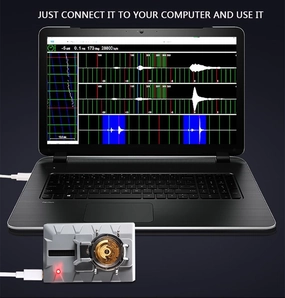 Mechanical Watches Watch Calibration Tool, USB Mechanical Watch Timegrapher Tester, Can Test Day Difference, Swing, Polarization, Rising Angle for PC Desktops Tablets Watch Accessories Watch