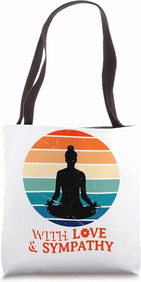 Meditating With Love and Sympathy Meditation Yoga Zen Tote Bag