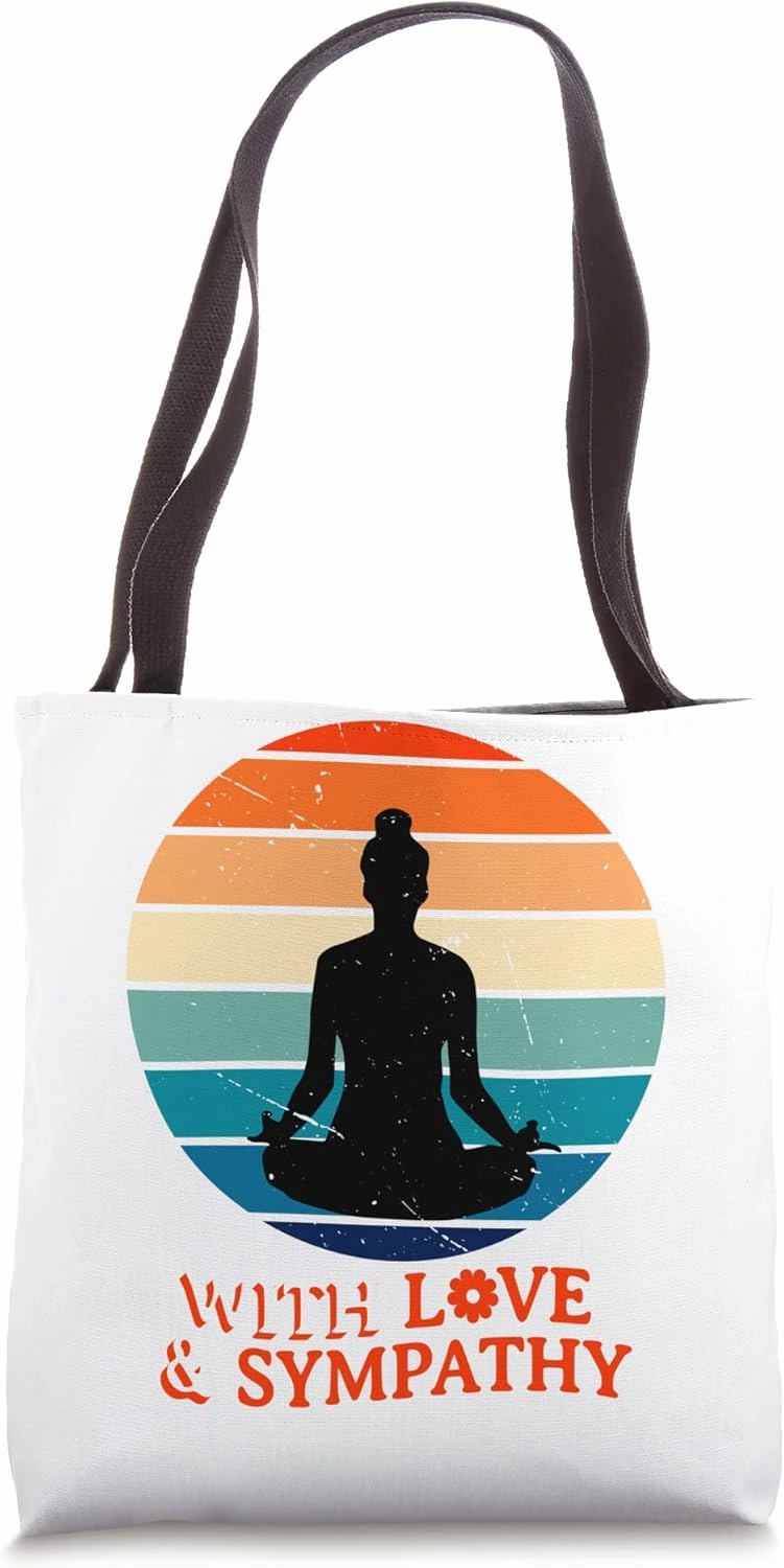 Meditating With Love and Sympathy Meditation Yoga Zen Tote Bag