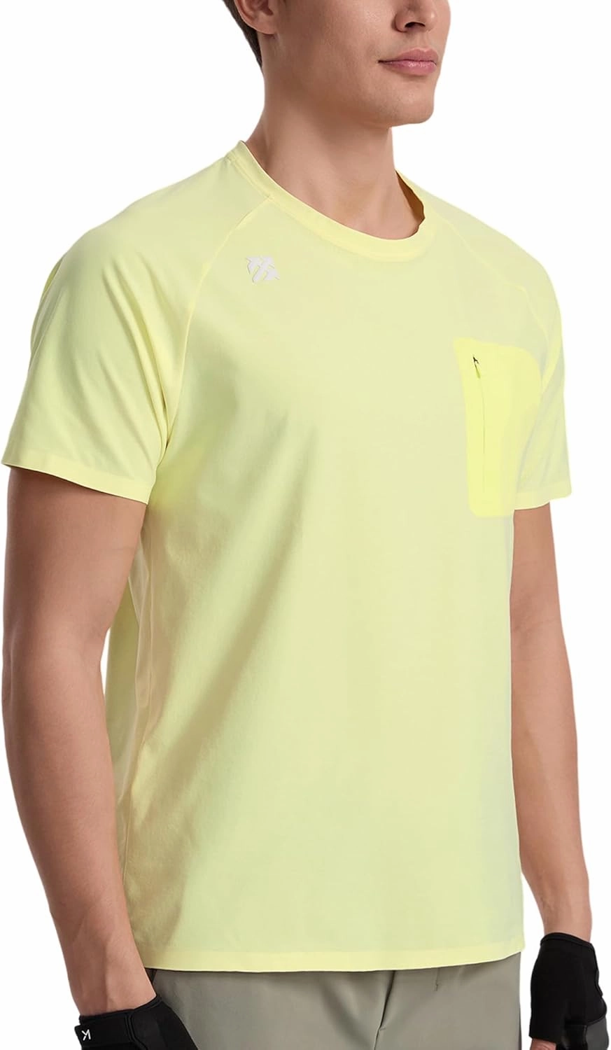 Mens Seamless Workout T-Shirts Lightweight Moisture Wicking Running Hiking Camping Tennis Pickleball Shirts for Men
