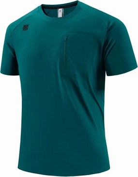 Mens Seamless Workout T-Shirts Lightweight Moisture Wicking Running Hiking Camping Tennis Pickleball Shirts for Men