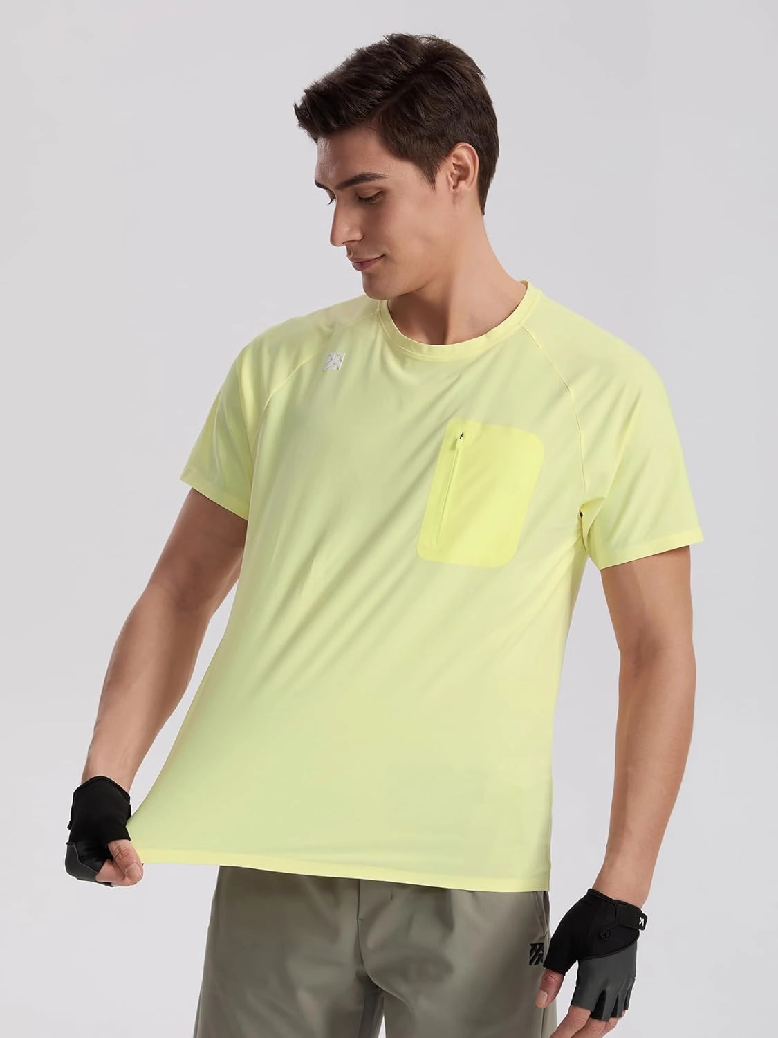 Mens Seamless Workout T-Shirts Lightweight Moisture Wicking Running Hiking Camping Tennis Pickleball Shirts for Men