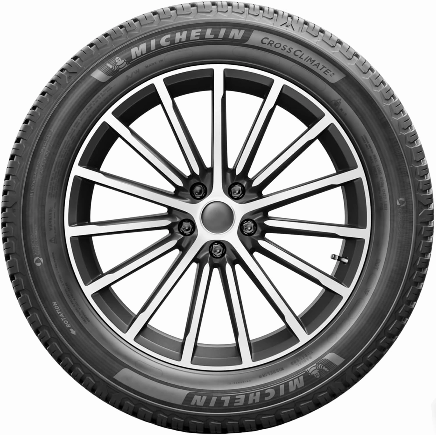 MICHELIN CrossClimate2 All-Season Car Tire for SUVs and Crossovers, 205/55R16 91H