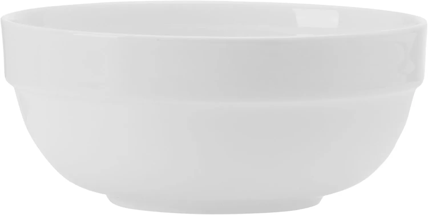 Mikasa Bentlee Bone China Lightweight Chip Resistant 12 Piece Dinnerware Set, Service for 4, White